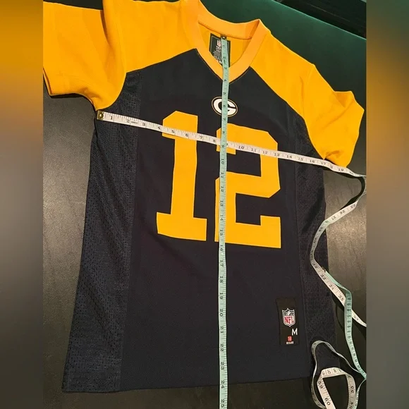 NFL Green Bay Packers Aaron Rodgers Throwback Youth Football Jersey - Picture 5 of 9